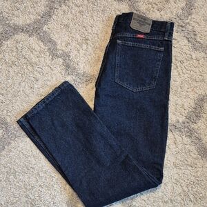 Wrangler Blue Straight Jeans Classic Denim